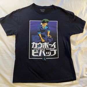 Cowboy Bebop Funimation Anime Black Tee Shirt- Large